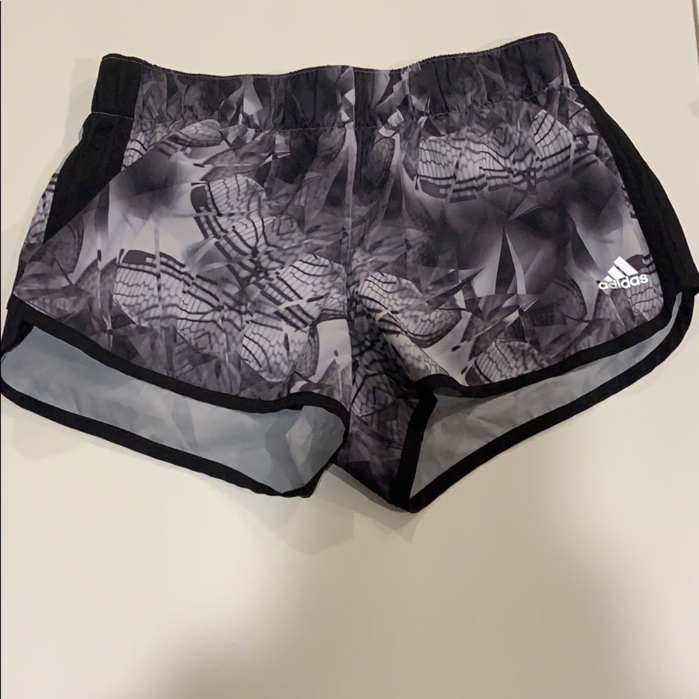 Adidas grey running shorts size medium!